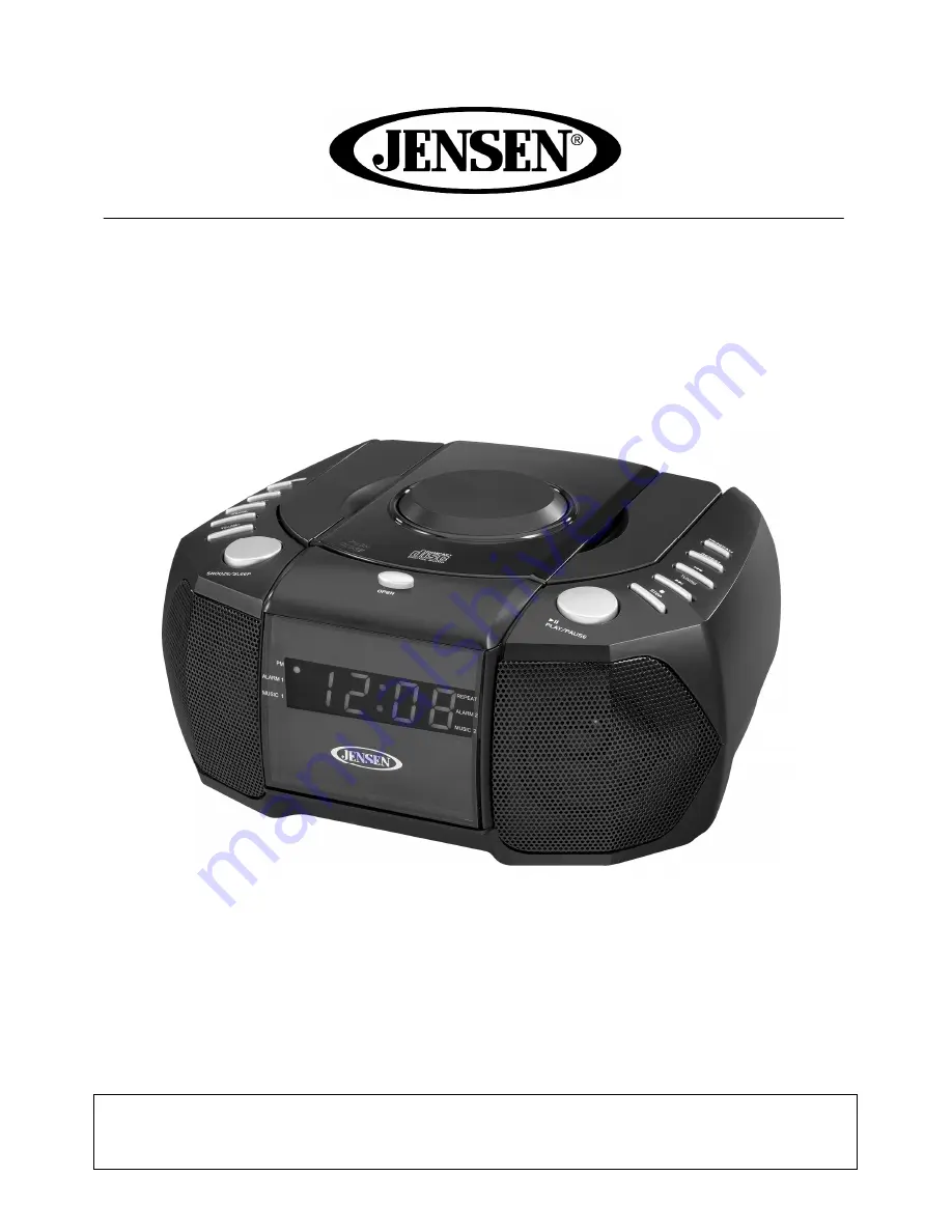 Jensen JCR-310 User Manual Download Page 1