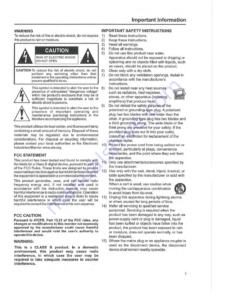 Jensen JE2611 User Manual Download Page 3