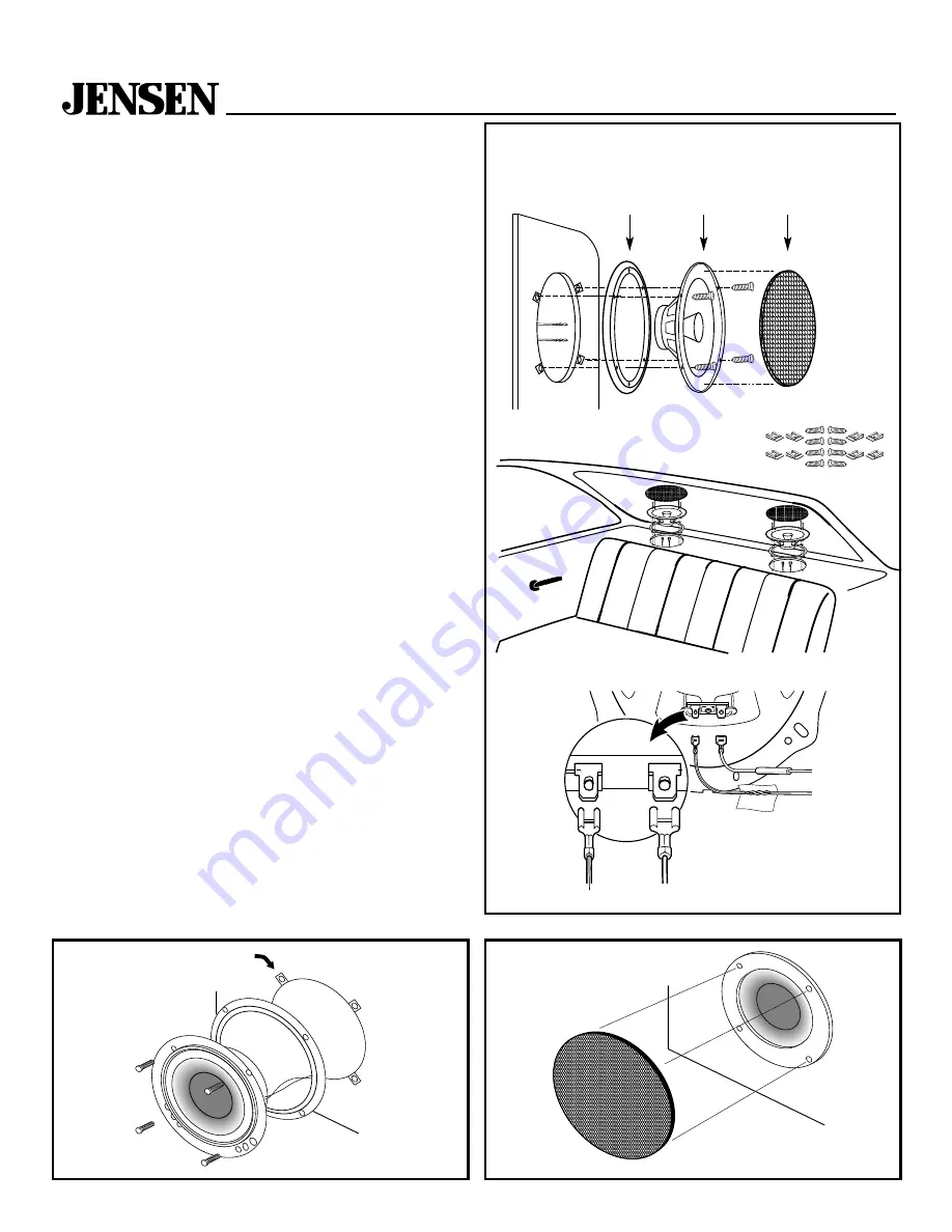 Jensen Jensen JS65 Instruction Sheet Download Page 1