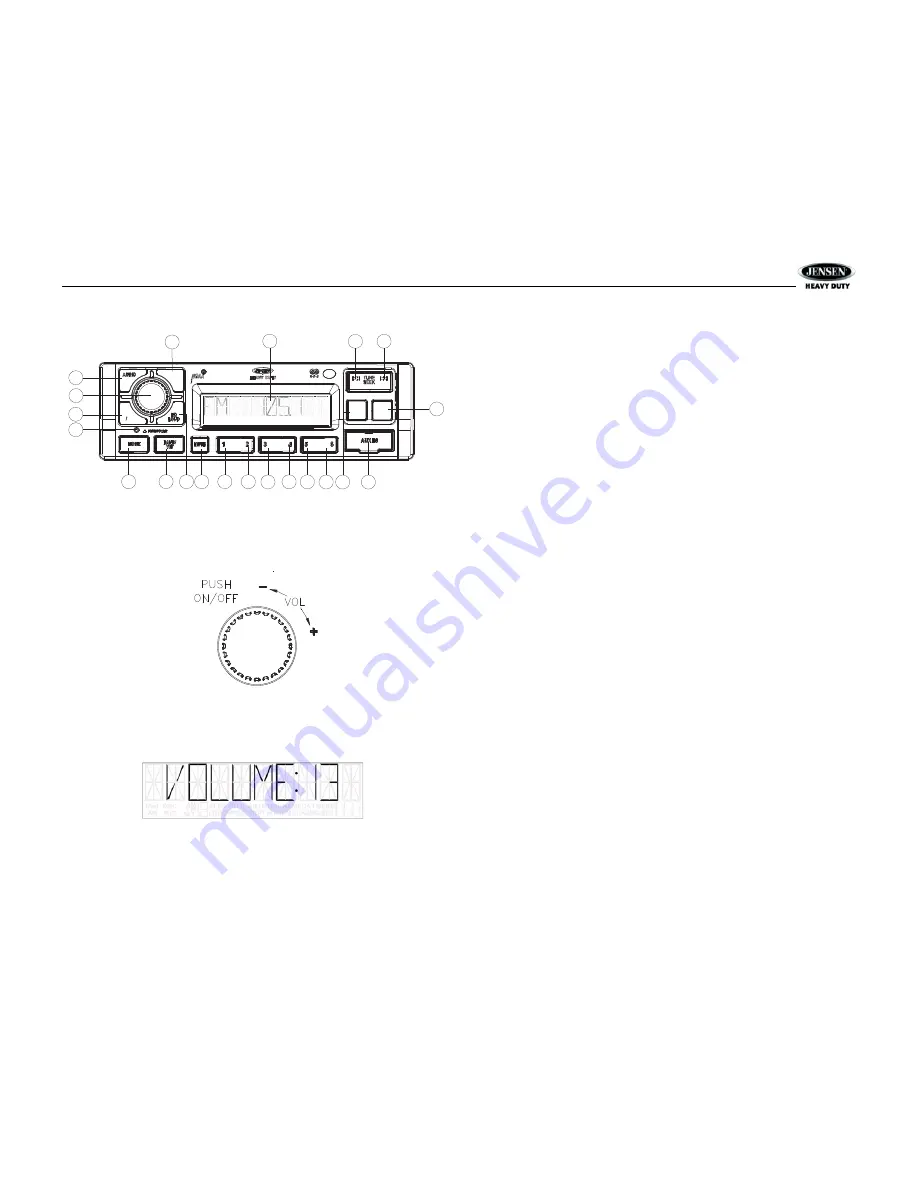 Jensen JHD1120 Installation And Operation Manual Download Page 7