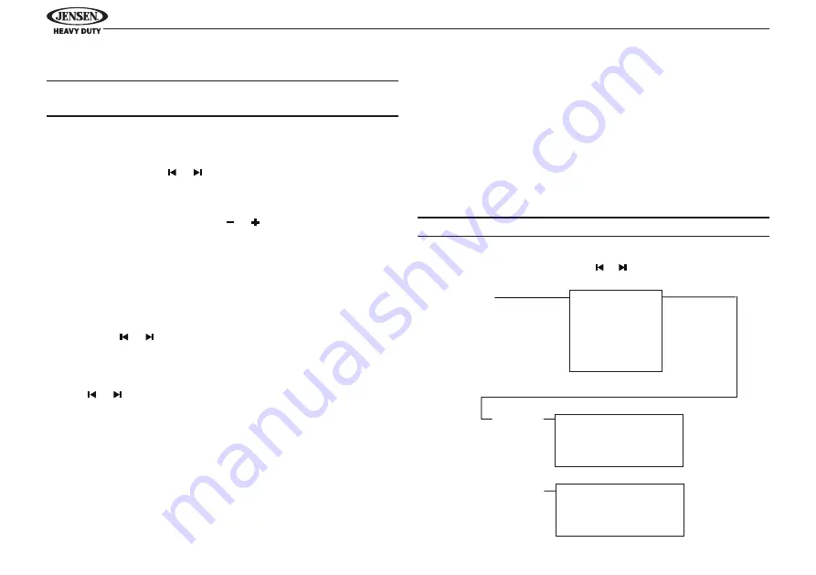 Jensen JHD962BT Installation And Operation Manual Download Page 14