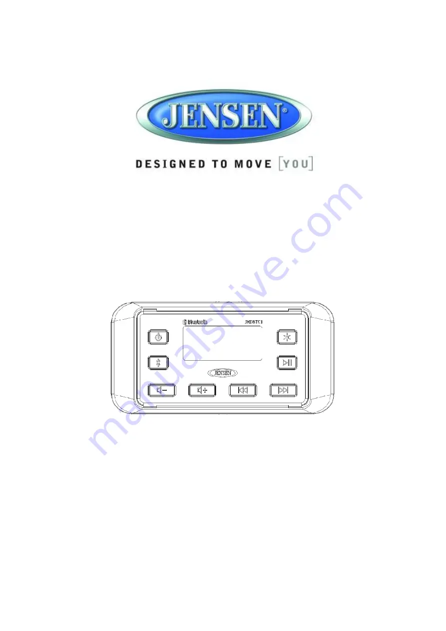 Jensen JHDBTC1 Owner'S Manual Download Page 1