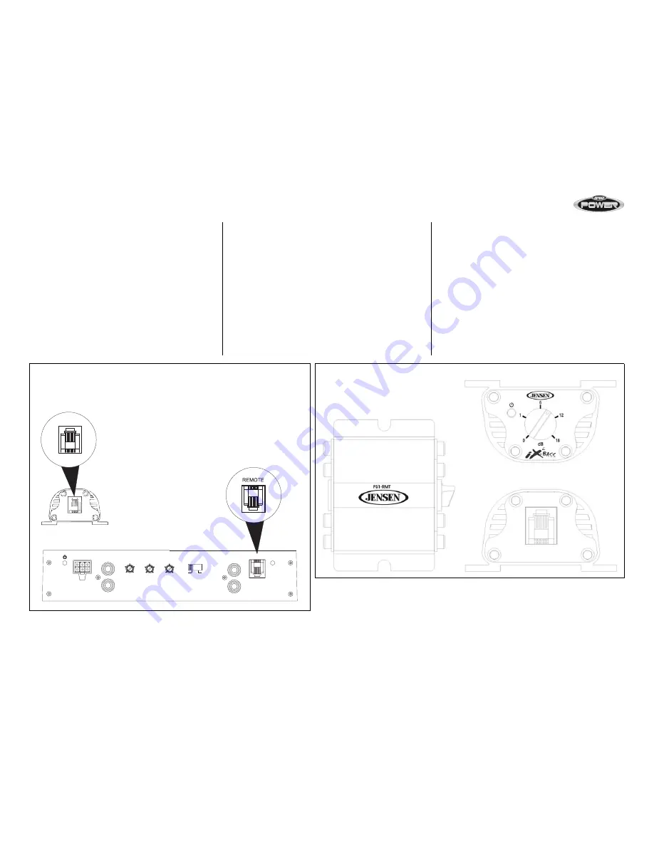 Jensen JPA1300M - Amplifier Installation & Operation Manual Download Page 13