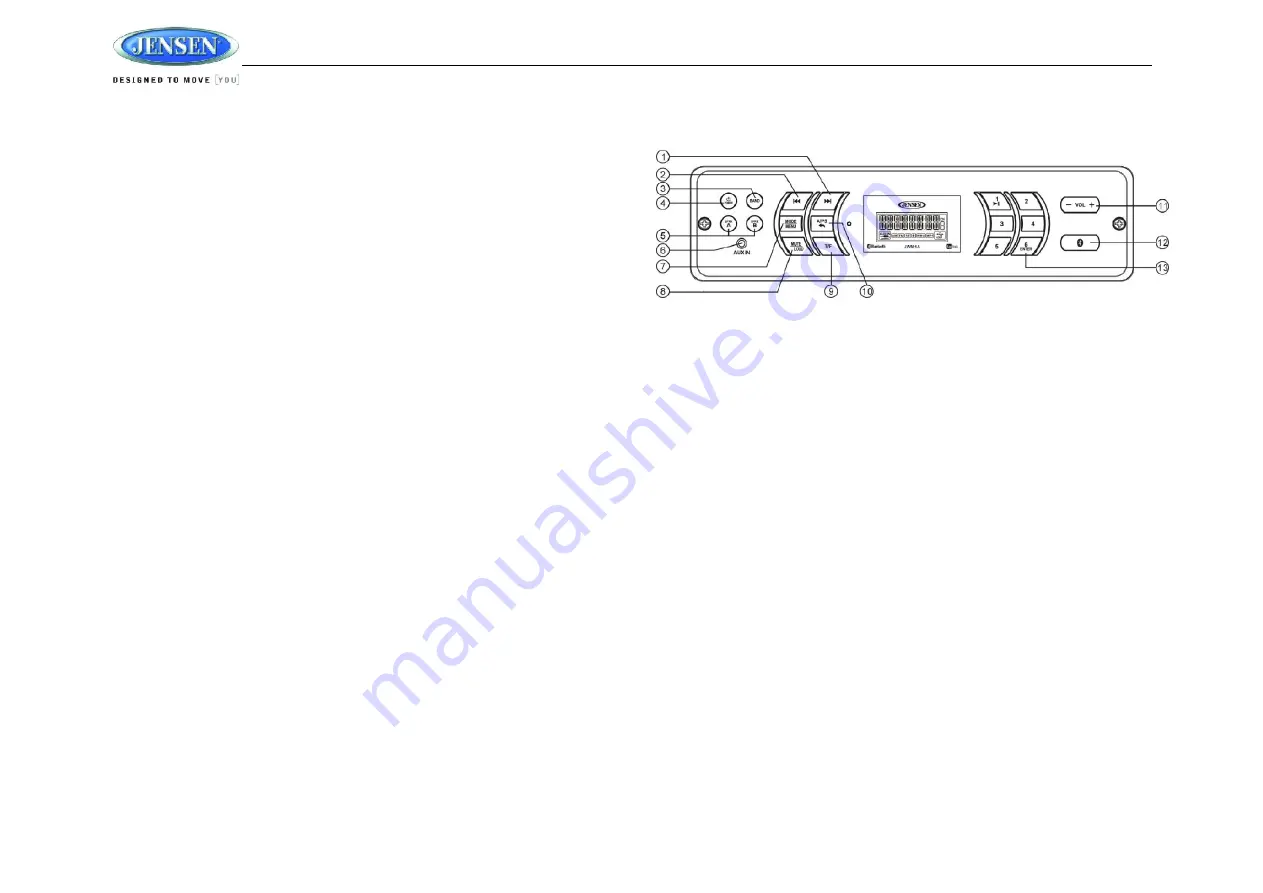 Jensen JWM1ABK Owner'S Manual Download Page 7