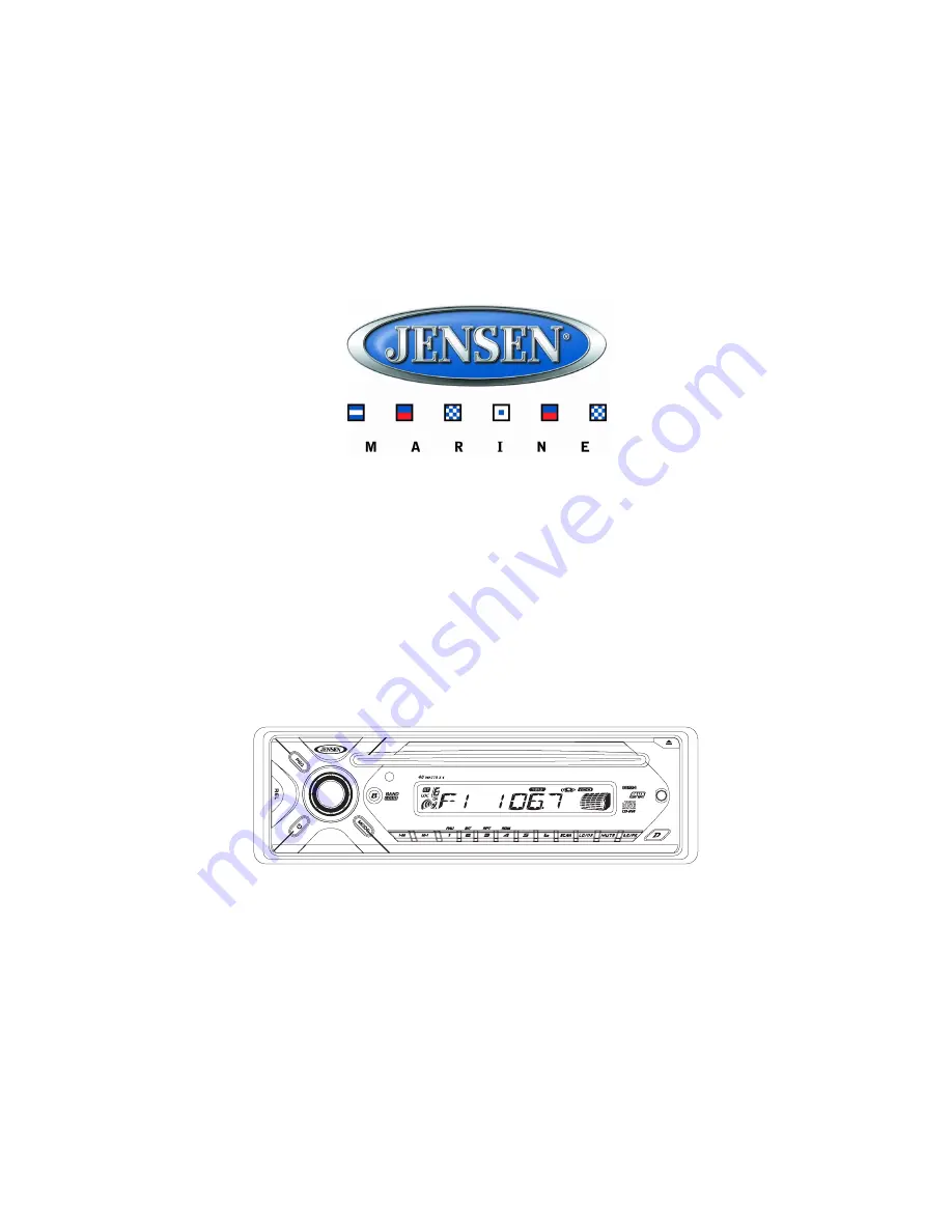 Jensen MCD5060 Installation And Operation Manual Download Page 1