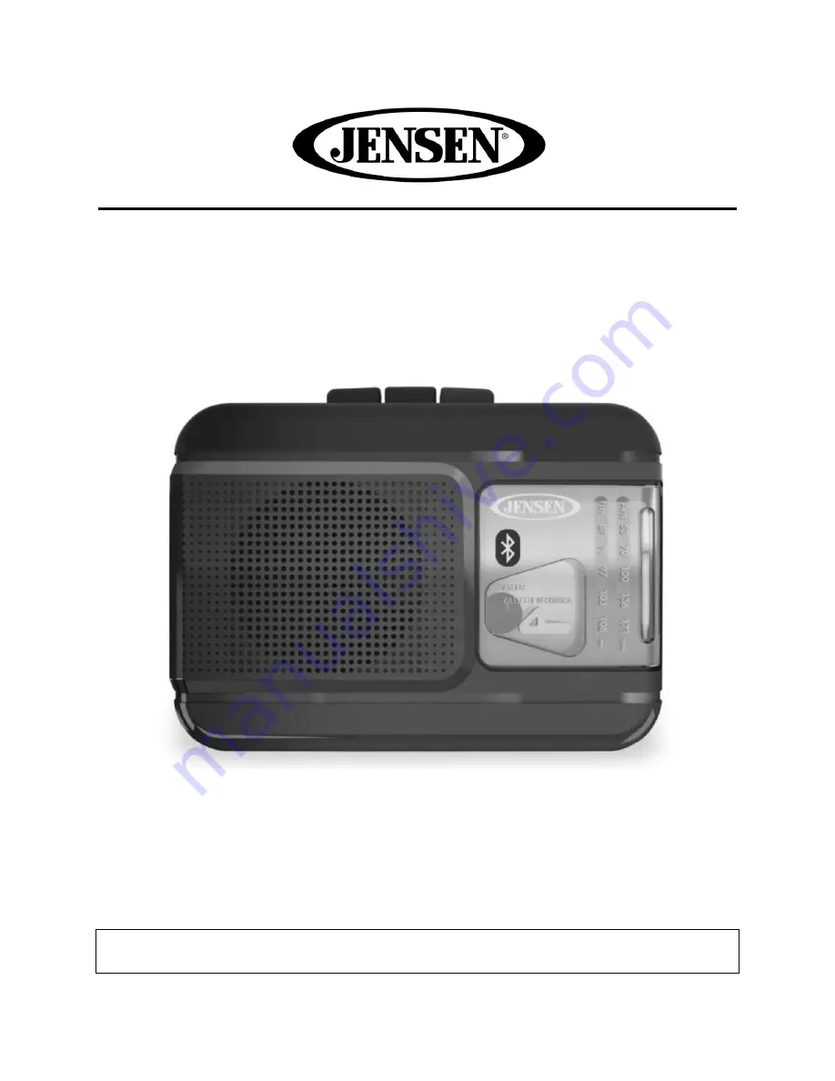 Jensen MCR-60 User Manual Download Page 1