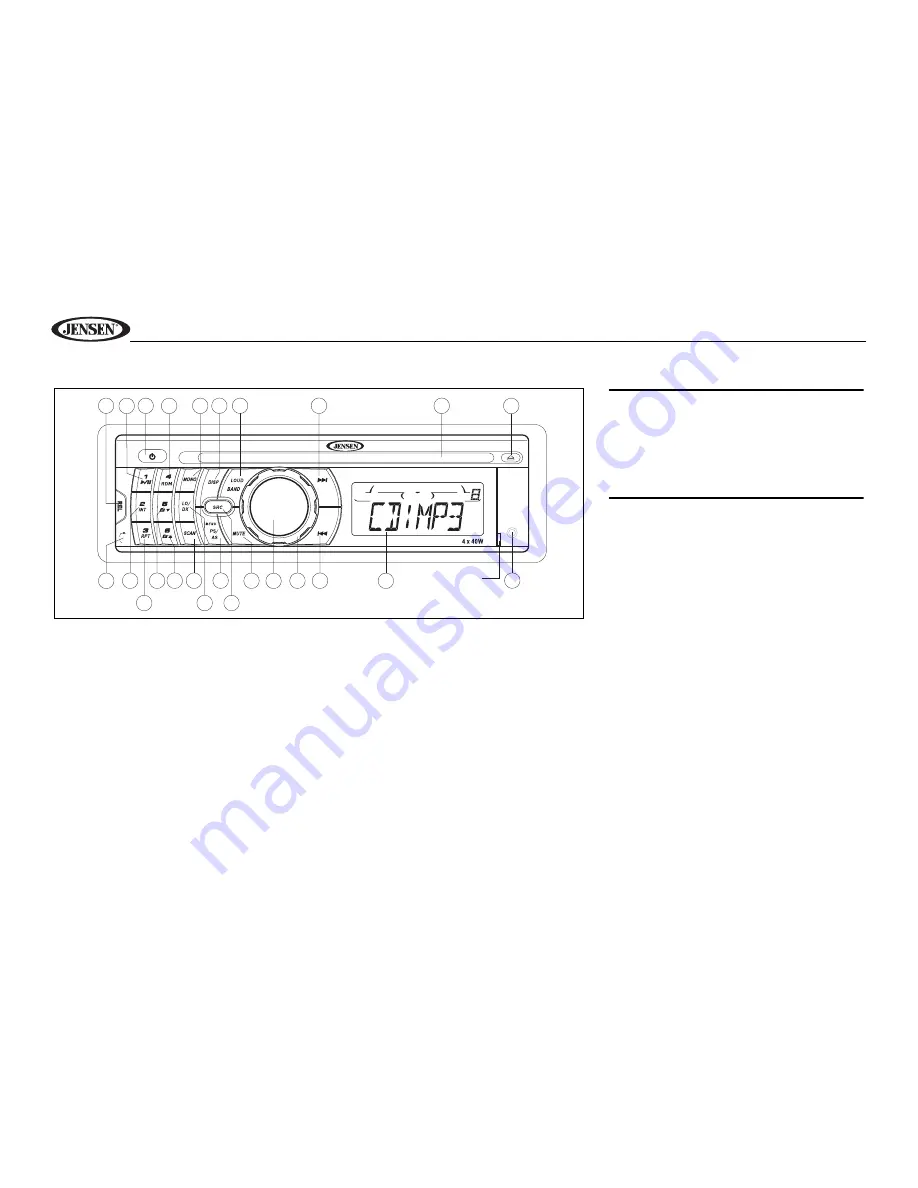 Jensen MP1313 Owner'S Manual Download Page 10