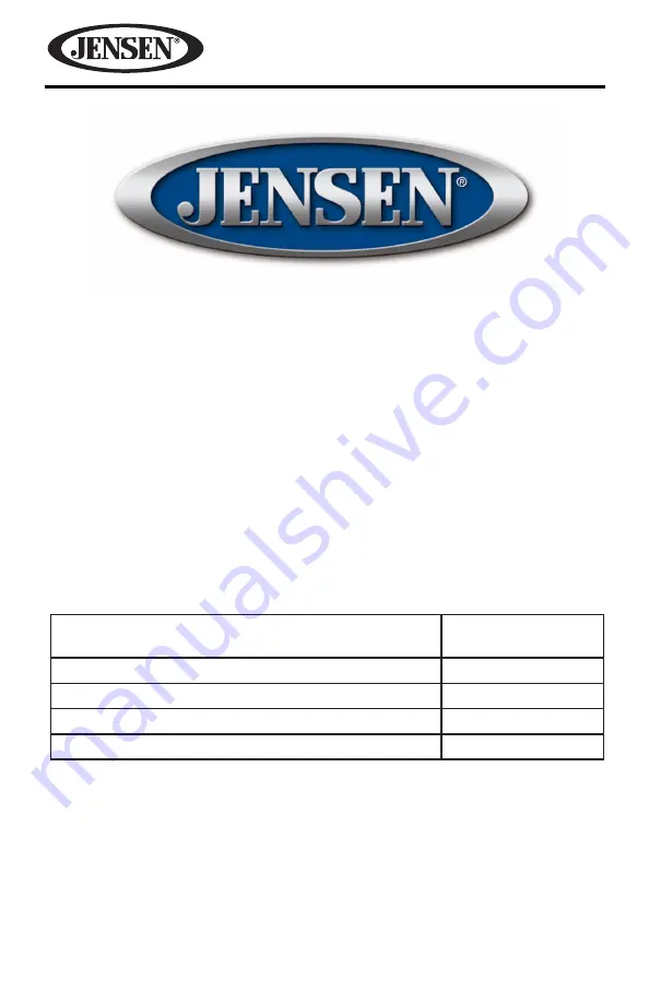 Jensen MP1314 Owner'S Manual Download Page 72