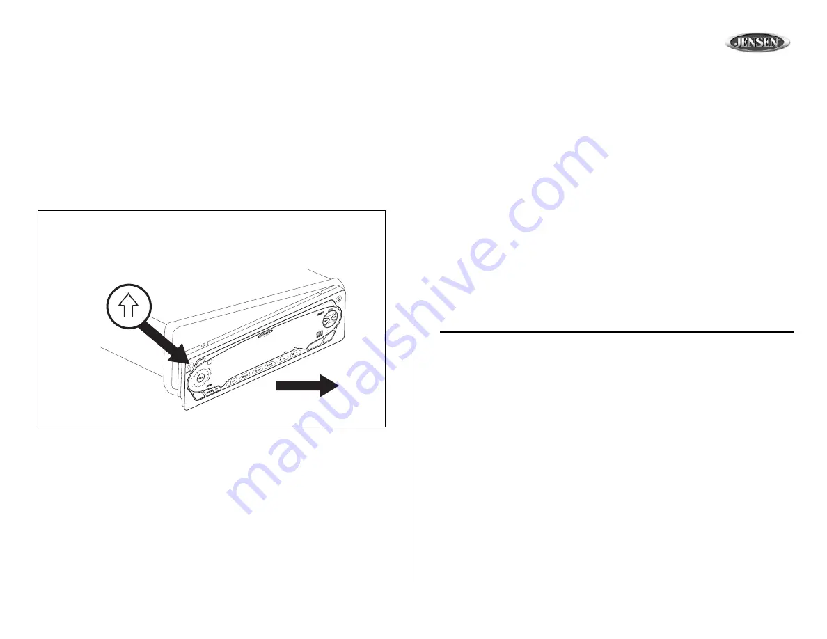 Jensen MP5720XM Owner'S Manual Download Page 9