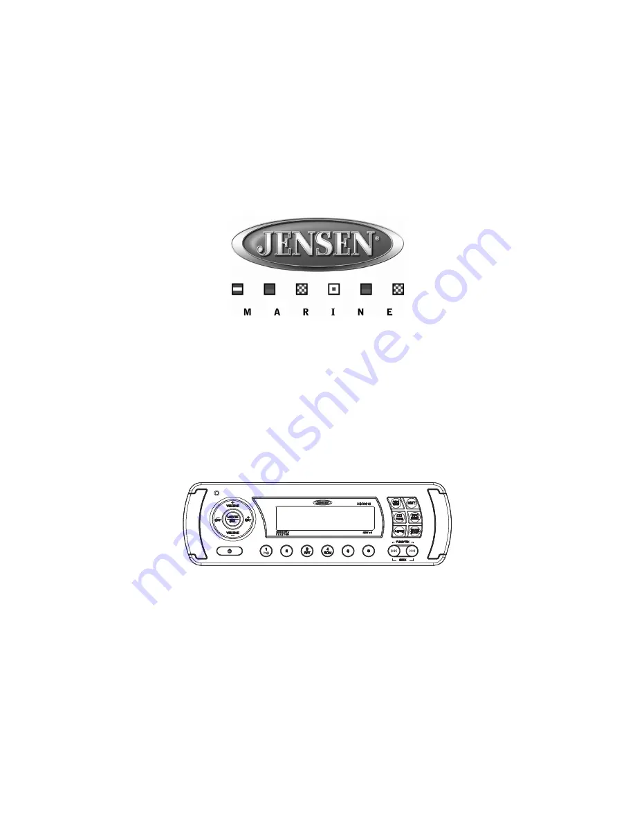 Jensen MSR2010 Installation And Operation Manual Download Page 1