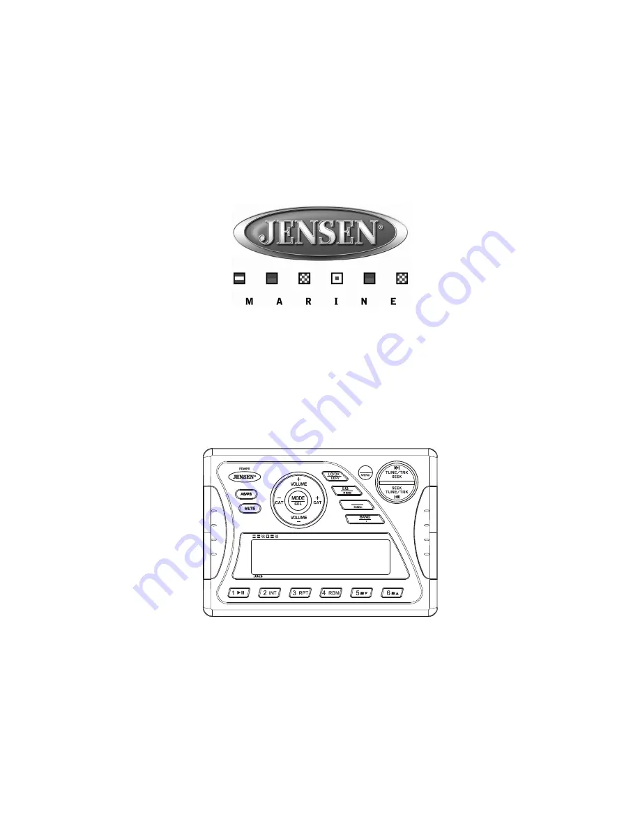 Jensen MSR2107 Installation And Operation Manual Download Page 1