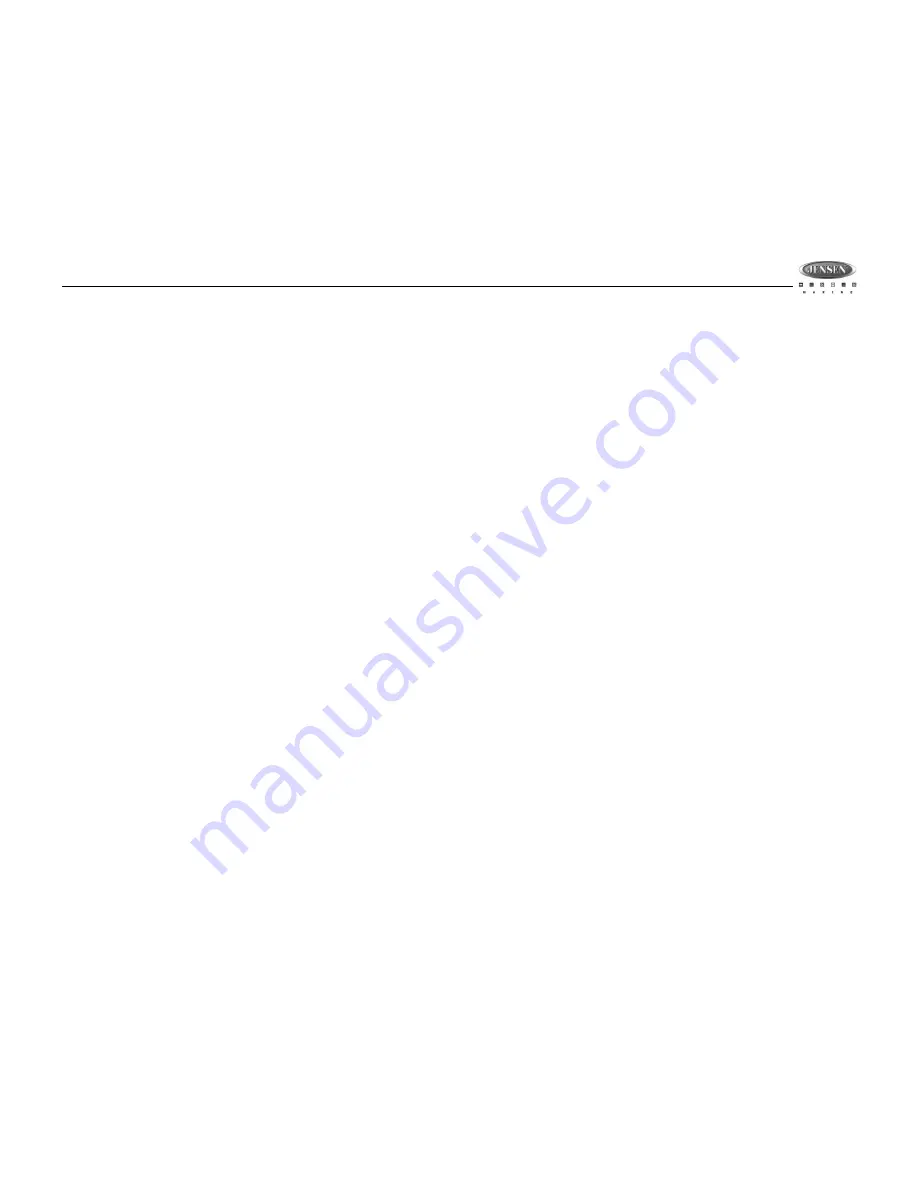 Jensen MSR2107 Installation And Operation Manual Download Page 31