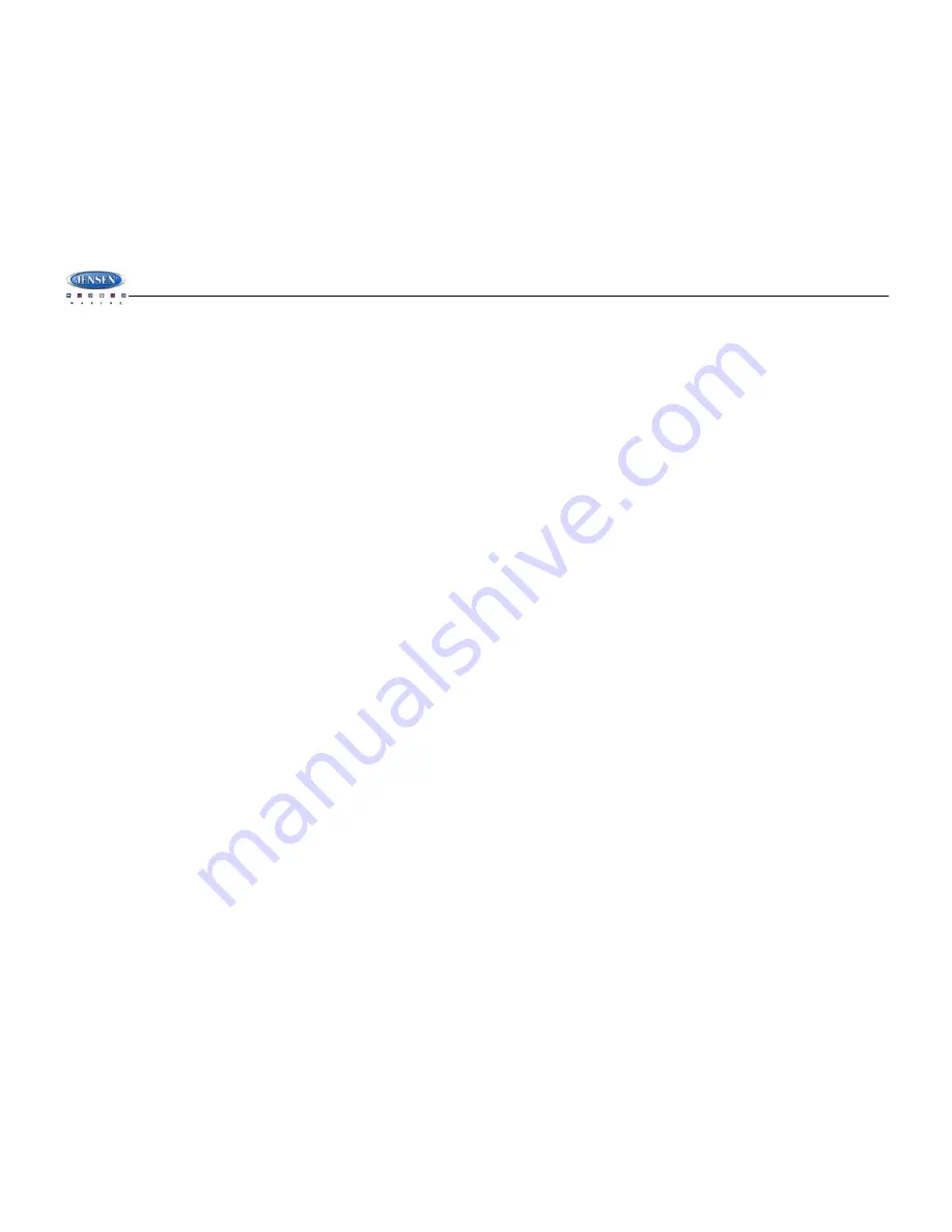 Jensen MSR7007 Installation And Operation Manual Download Page 38