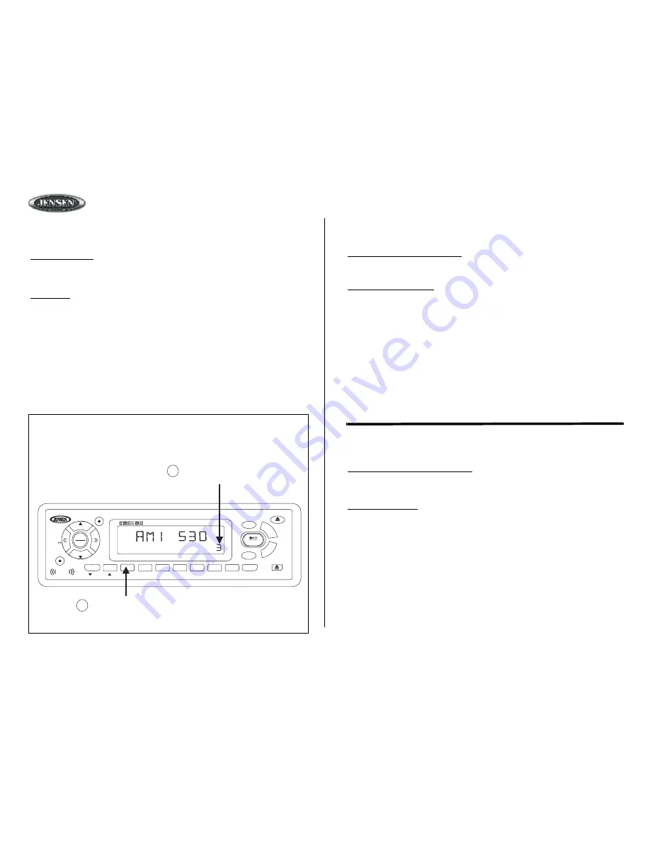 Jensen MXM4425 Скачать руководство пользователя страница 12