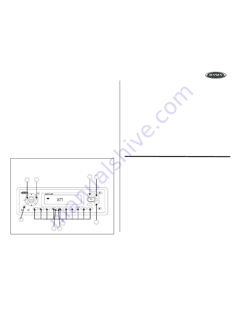 Jensen MXM4425 Owner'S Manual Download Page 13