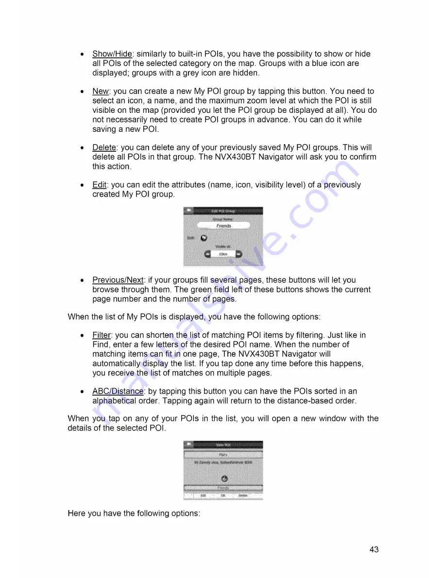 Jensen NVX430BT User Manual Download Page 43