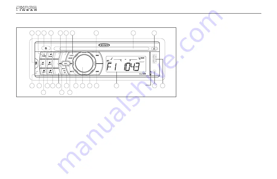 Jensen Phase Linear SD1413 Owner'S Manual Download Page 14