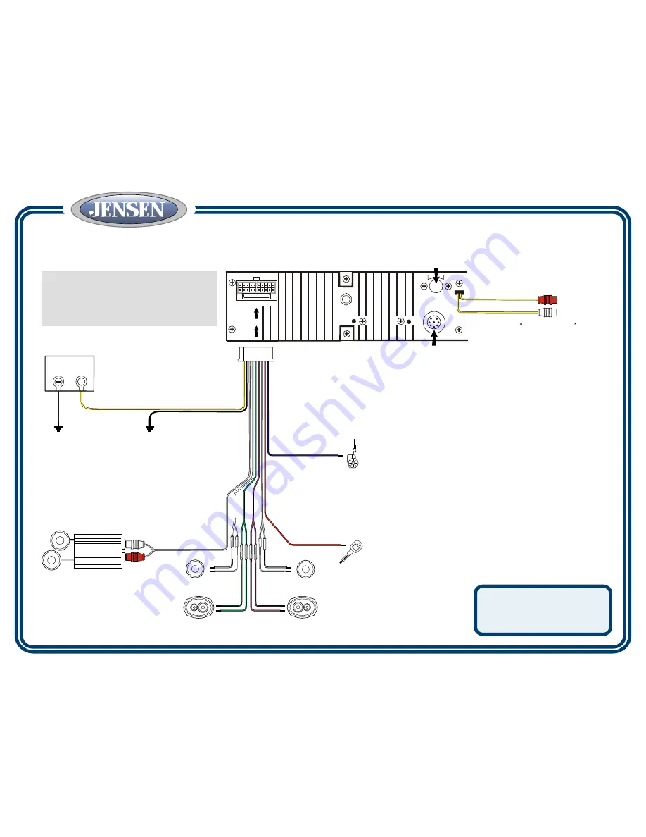 Jensen Receiver CD2610 Quick Start Manual Download Page 2