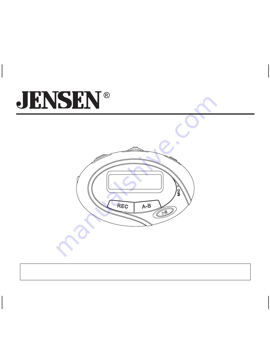 Jensen SMP-1GBEB Скачать руководство пользователя страница 1