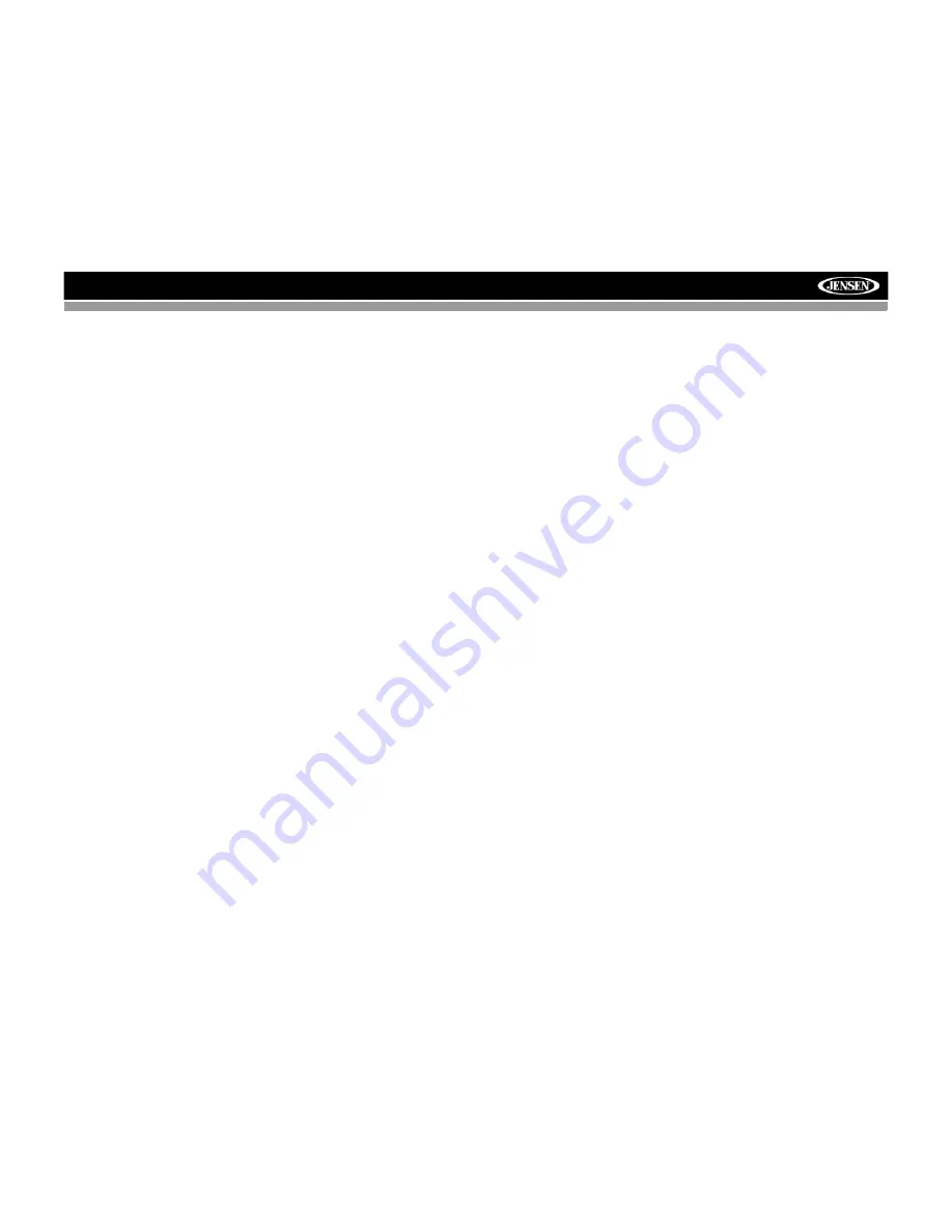 Jensen VM9223 - Touch Screen Double Din MultiMedia Receiver Operation Manual Download Page 4