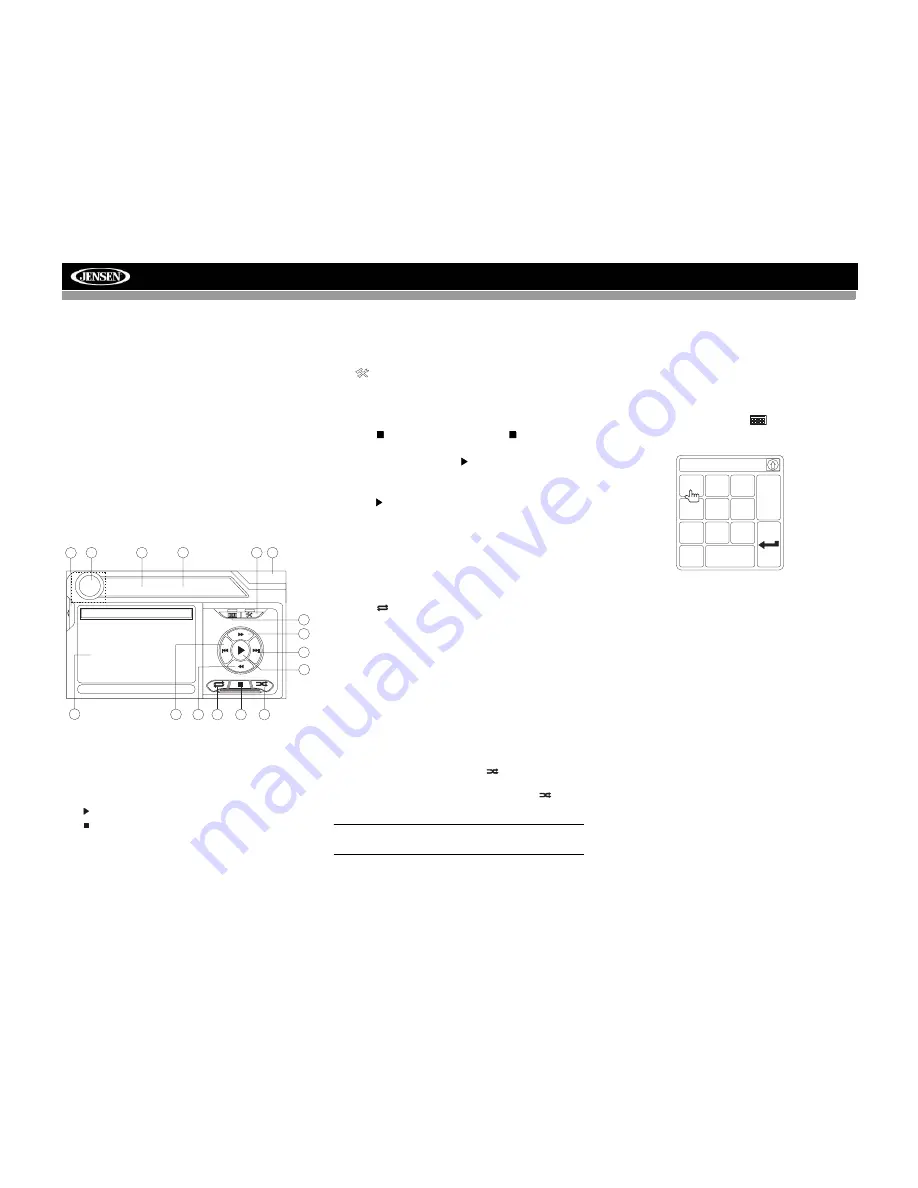 Jensen VM9223 - Touch Screen Double Din MultiMedia Receiver Скачать руководство пользователя страница 17