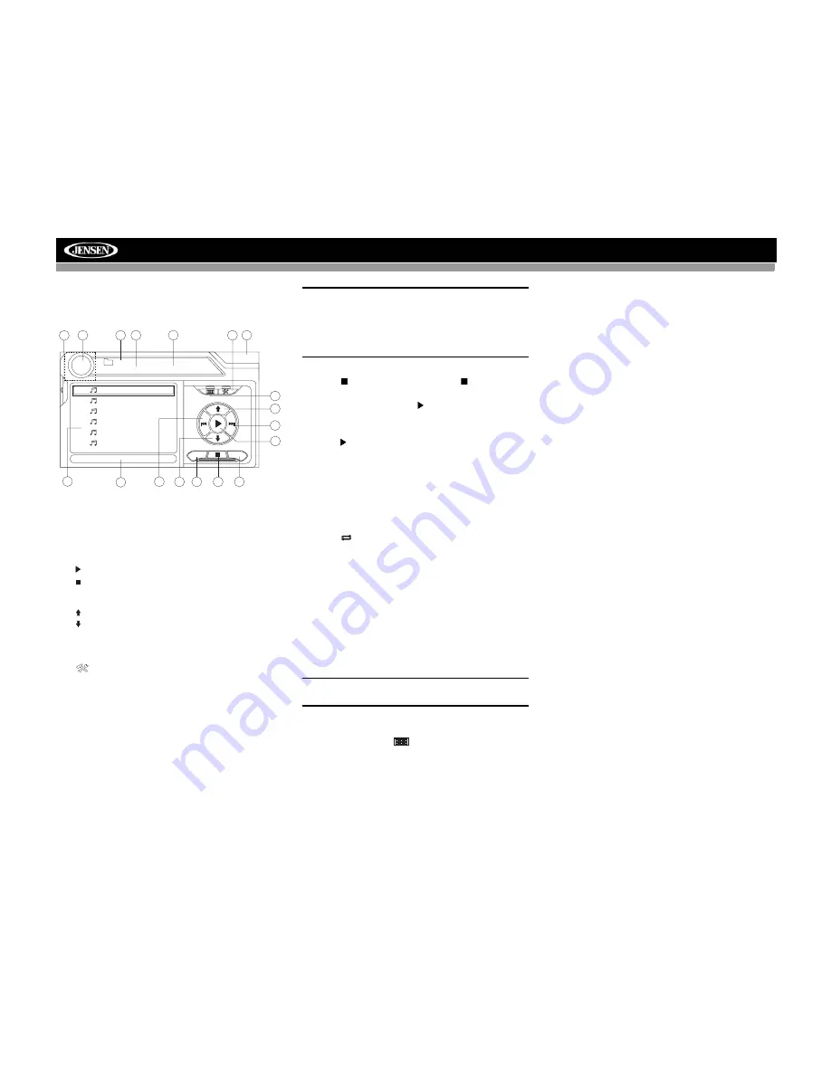 Jensen VM9223 - Touch Screen Double Din MultiMedia Receiver Operation Manual Download Page 19