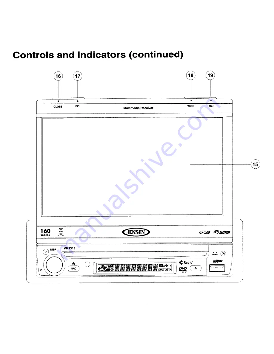 Jensen VM9313 Скачать руководство пользователя страница 48