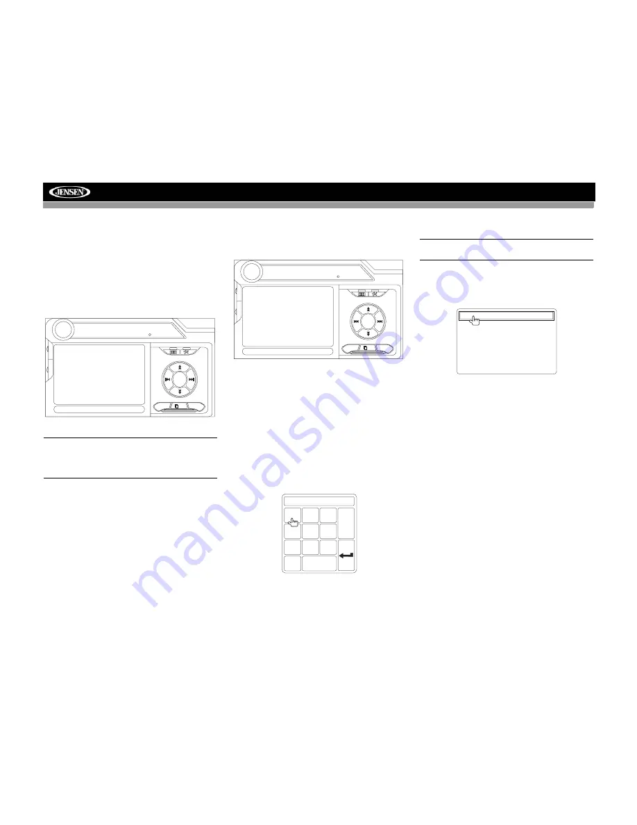 Jensen VM9423 - Double DIN 6.5 Touchscreen Multimedia System Operation Manual Download Page 17