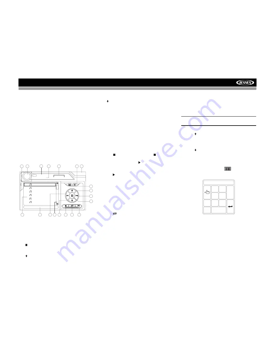 Jensen VM9423 - Double DIN 6.5 Touchscreen Multimedia System Operation Manual Download Page 24