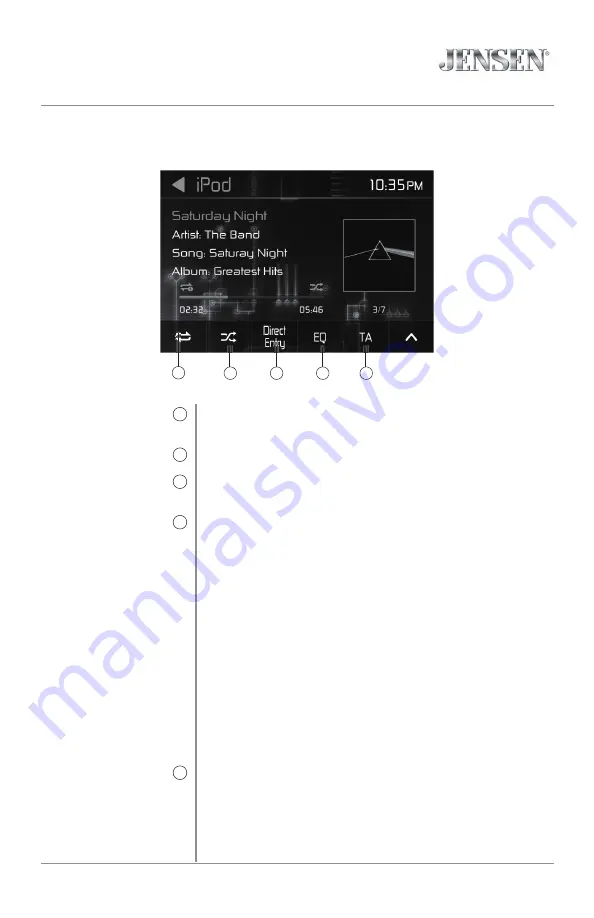 Jensen VX7020N Installation & Owner'S Manual Download Page 15