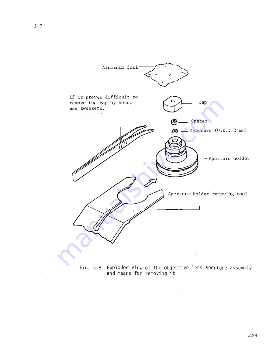 JEOL JSM-T200 Instructions Manual Download Page 50