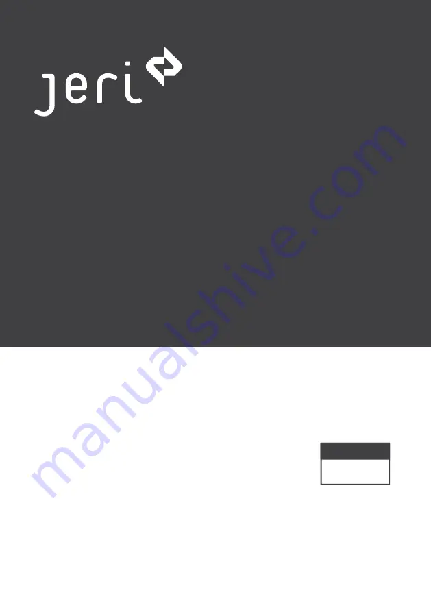 jeri JER-120-SP-AG User Manual Download Page 1