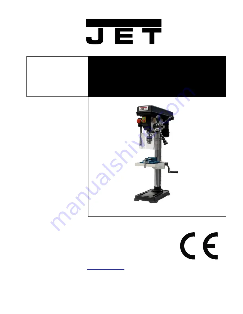 Jet JDP- 8BM Operating Instructions Manual Download Page 1