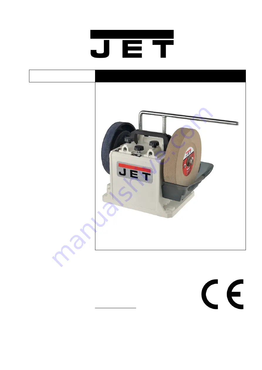 Jet JSSG-8-M Operating Instructions Manual Download Page 1