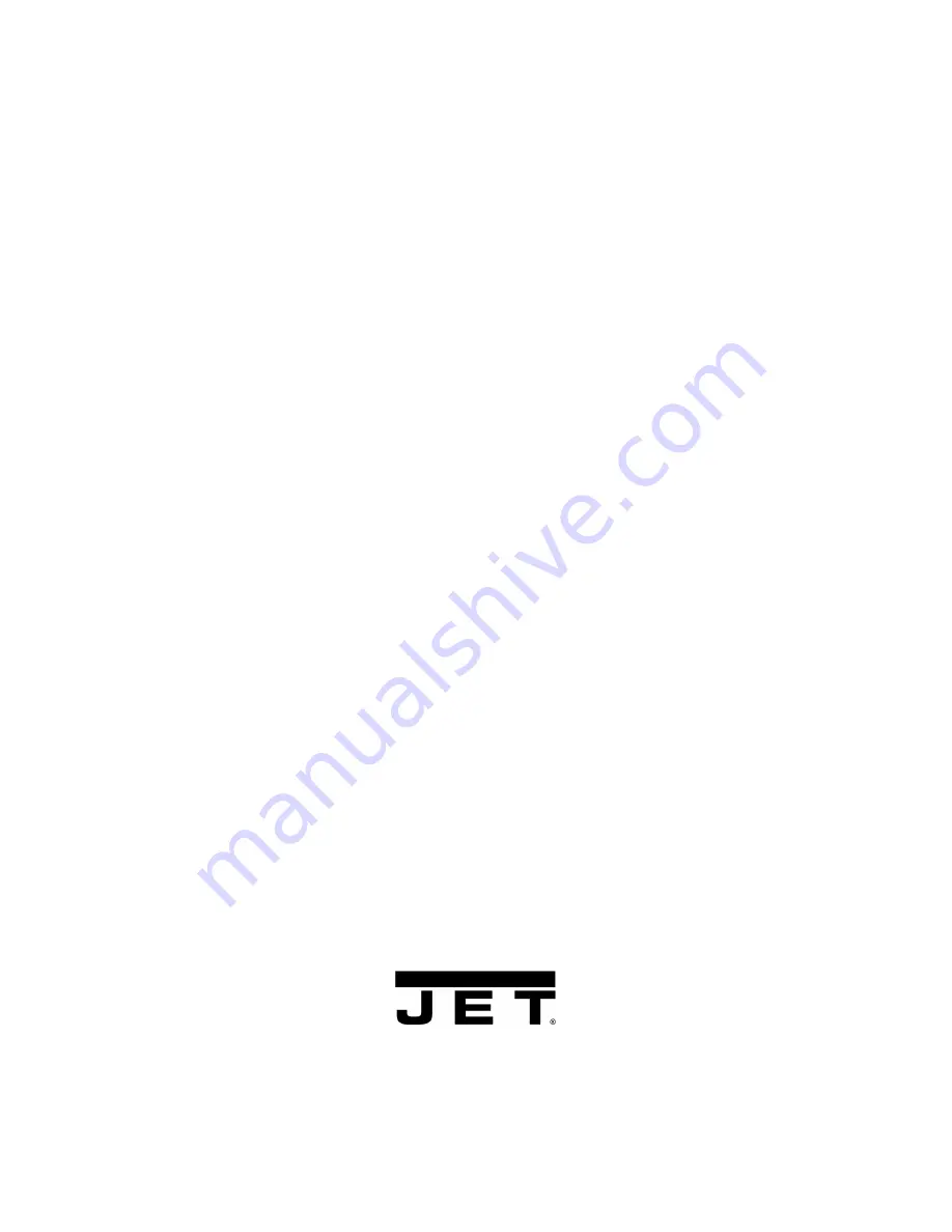 Jet JTAS-10XL Operating Instructions And Parts Manual Download Page 36