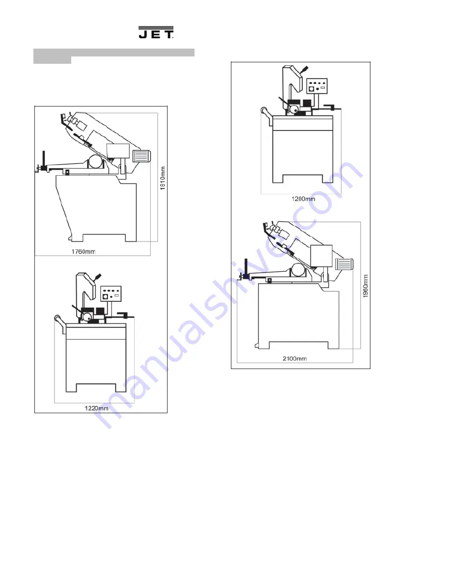 Jet MBS-827DGVI Operating Instructions Manual Download Page 3