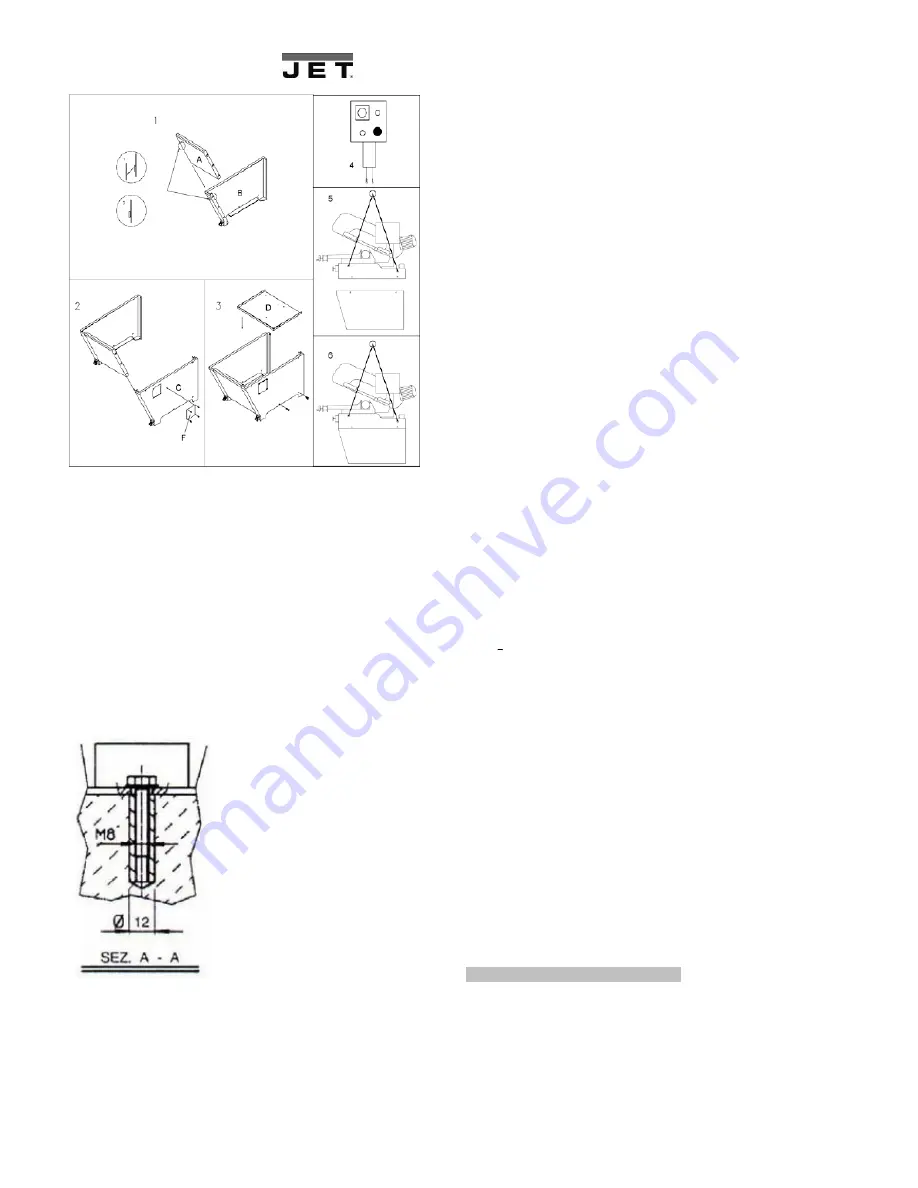 Jet MBS-827DGVI Operating Instructions Manual Download Page 4