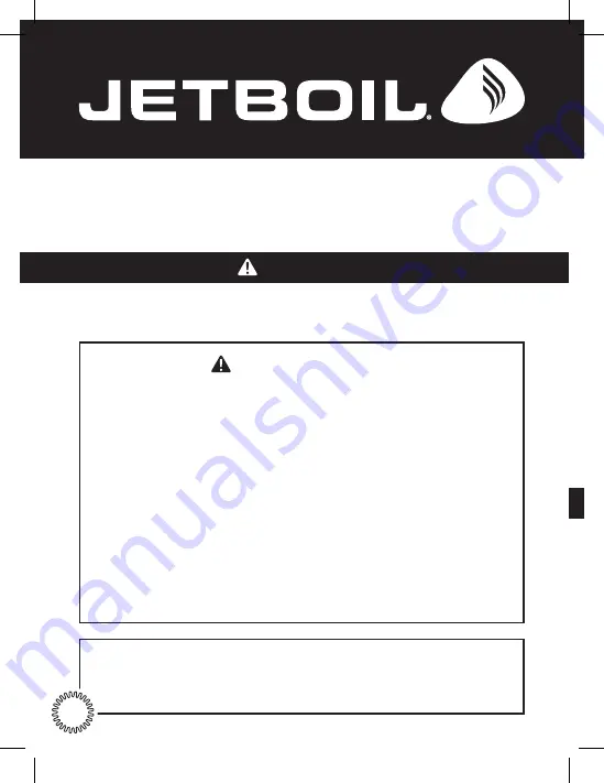 Jetboil Genesis Instructions Manual Download Page 30