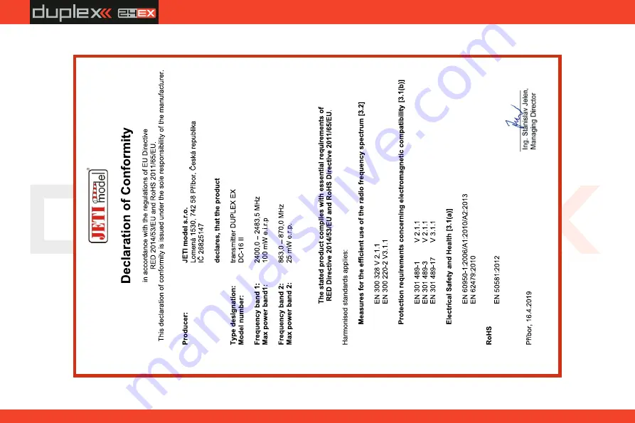 JETI model Duplex DC/DS-16 II Скачать руководство пользователя страница 70