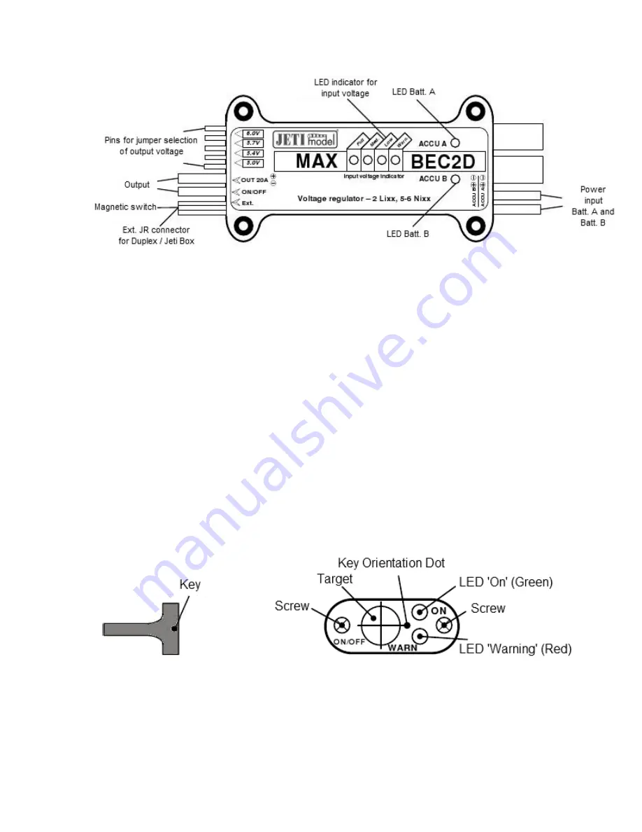 JETI model Max BEC 2D Скачать руководство пользователя страница 2