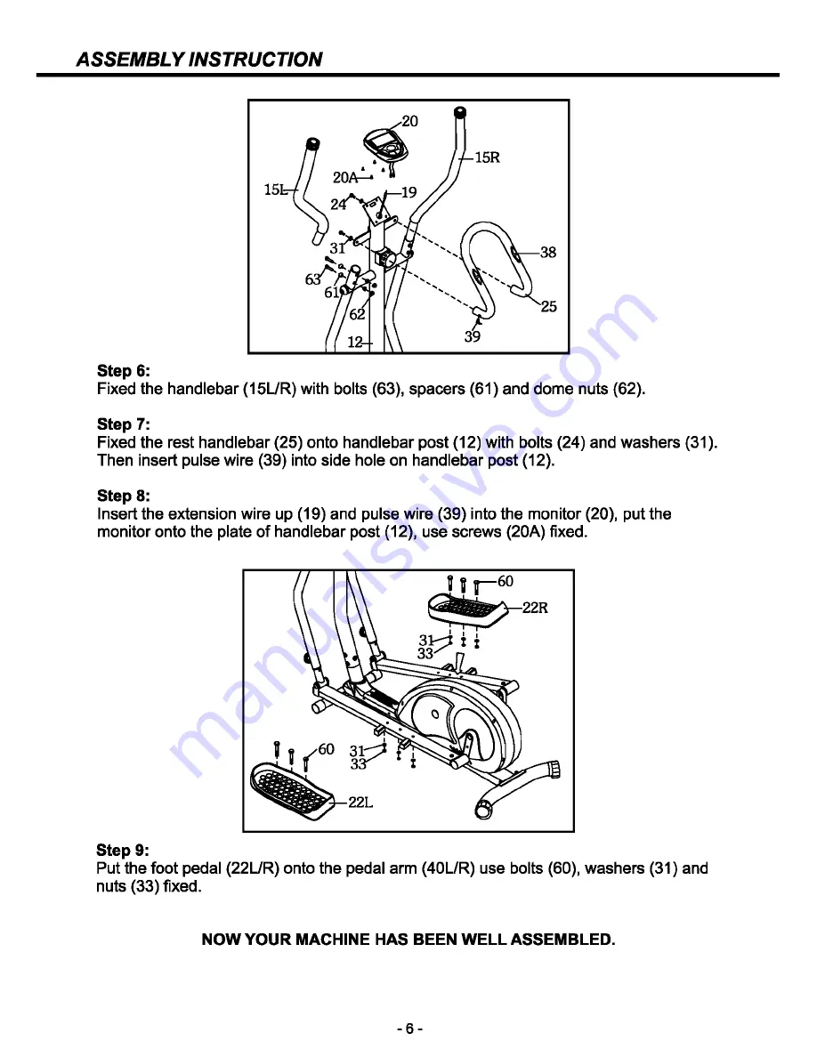 JETStream JEC-4205 Assembly Instructions Manual Download Page 8