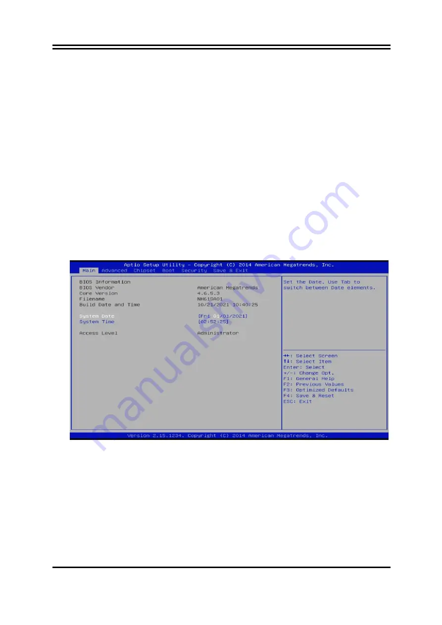 JETWAY JNLH61S-6C Series User Manual Download Page 22