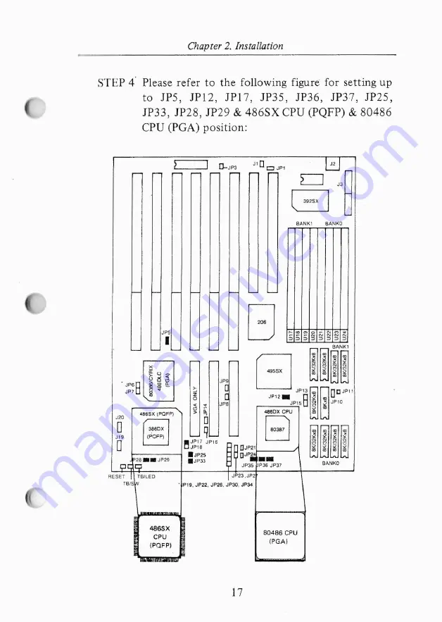 JETWAY OPTI-495SX 3/486WB Скачать руководство пользователя страница 19