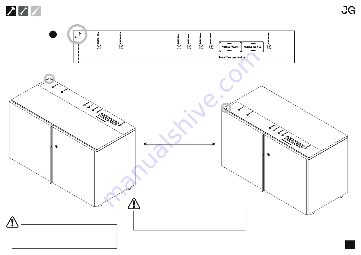 JG ADAPTA+ Assembly Instructions Manual Download Page 3