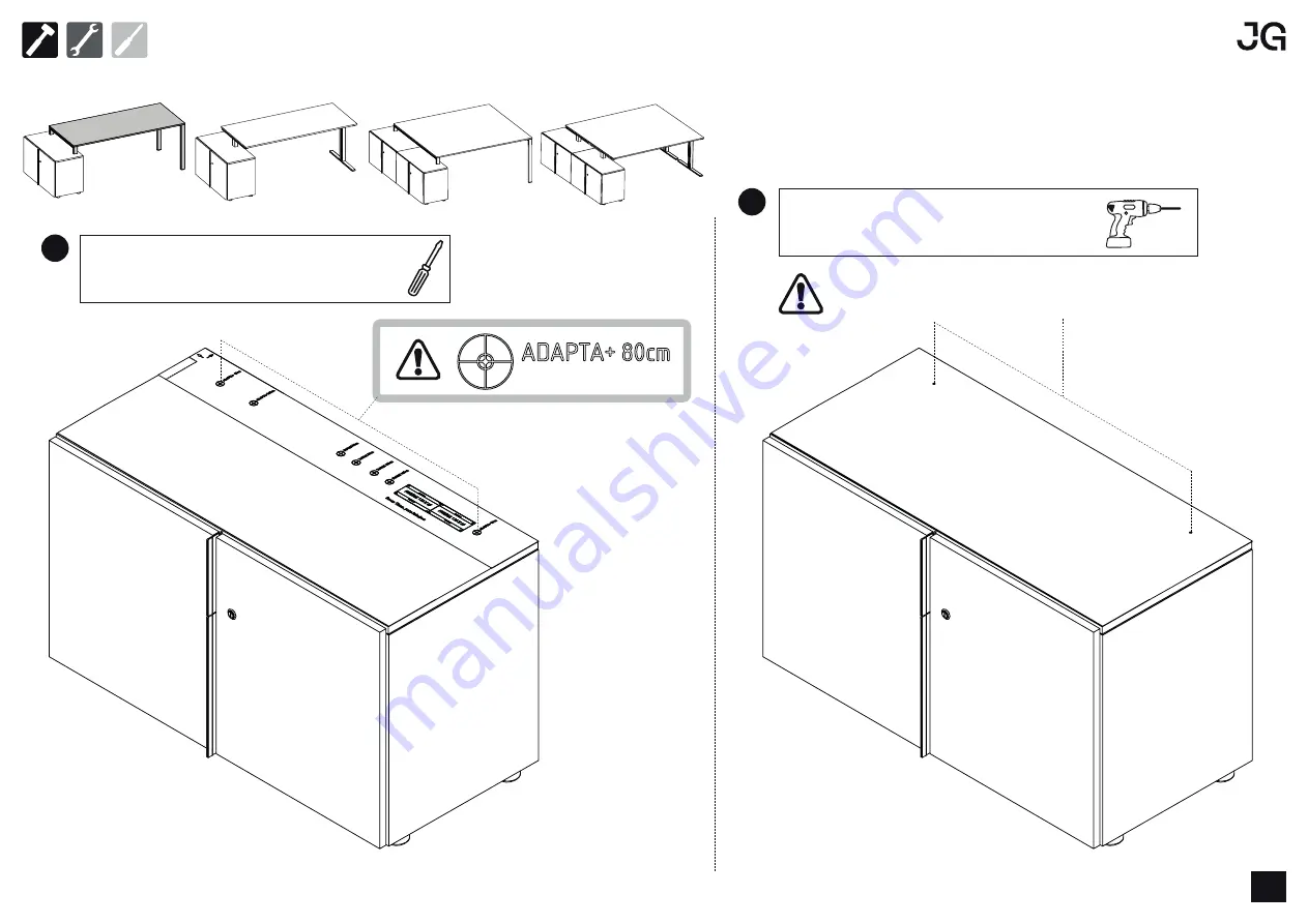 JG ADAPTA+ Assembly Instructions Manual Download Page 4