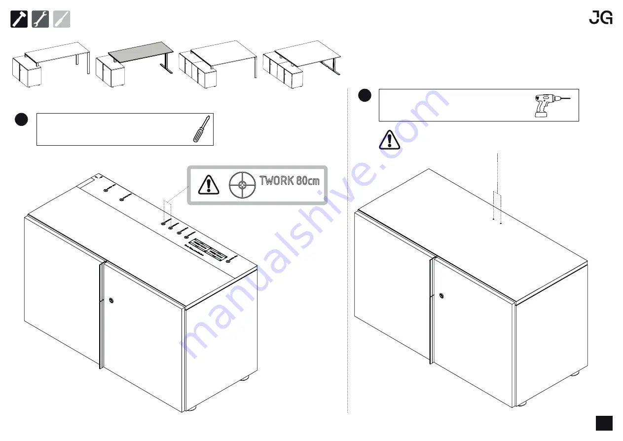 JG ADAPTA+ Assembly Instructions Manual Download Page 6