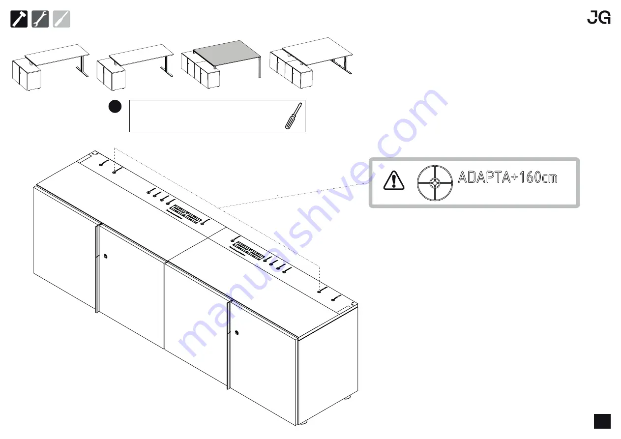 JG ADAPTA+ Assembly Instructions Manual Download Page 9