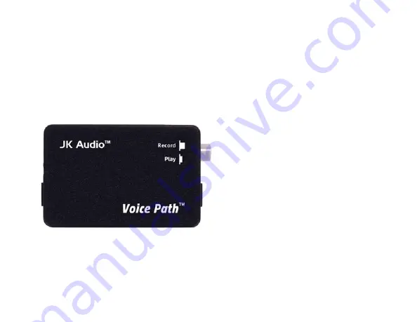 JK Audio Voice Path Скачать руководство пользователя страница 1