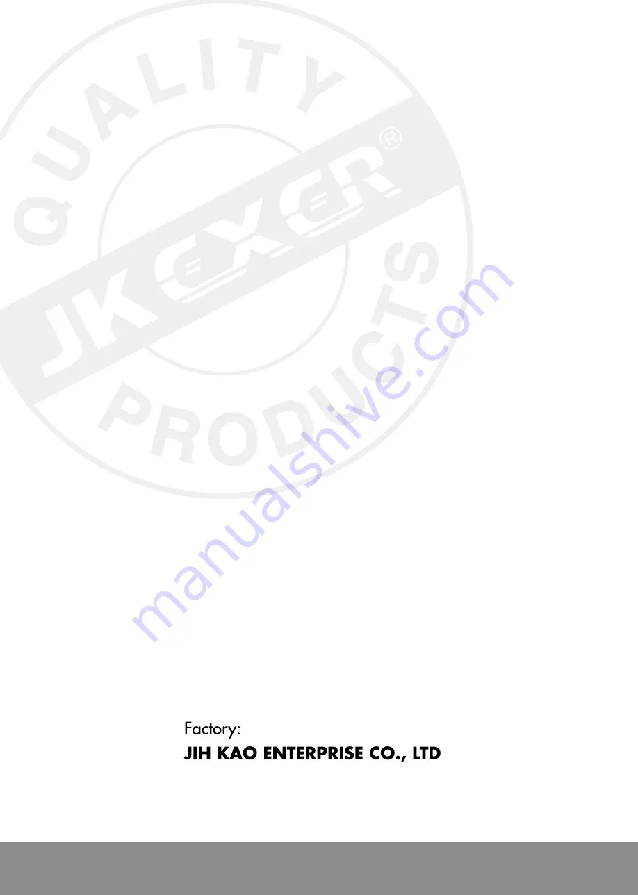 JKEXER Race 3645 Owner'S Manual Download Page 12