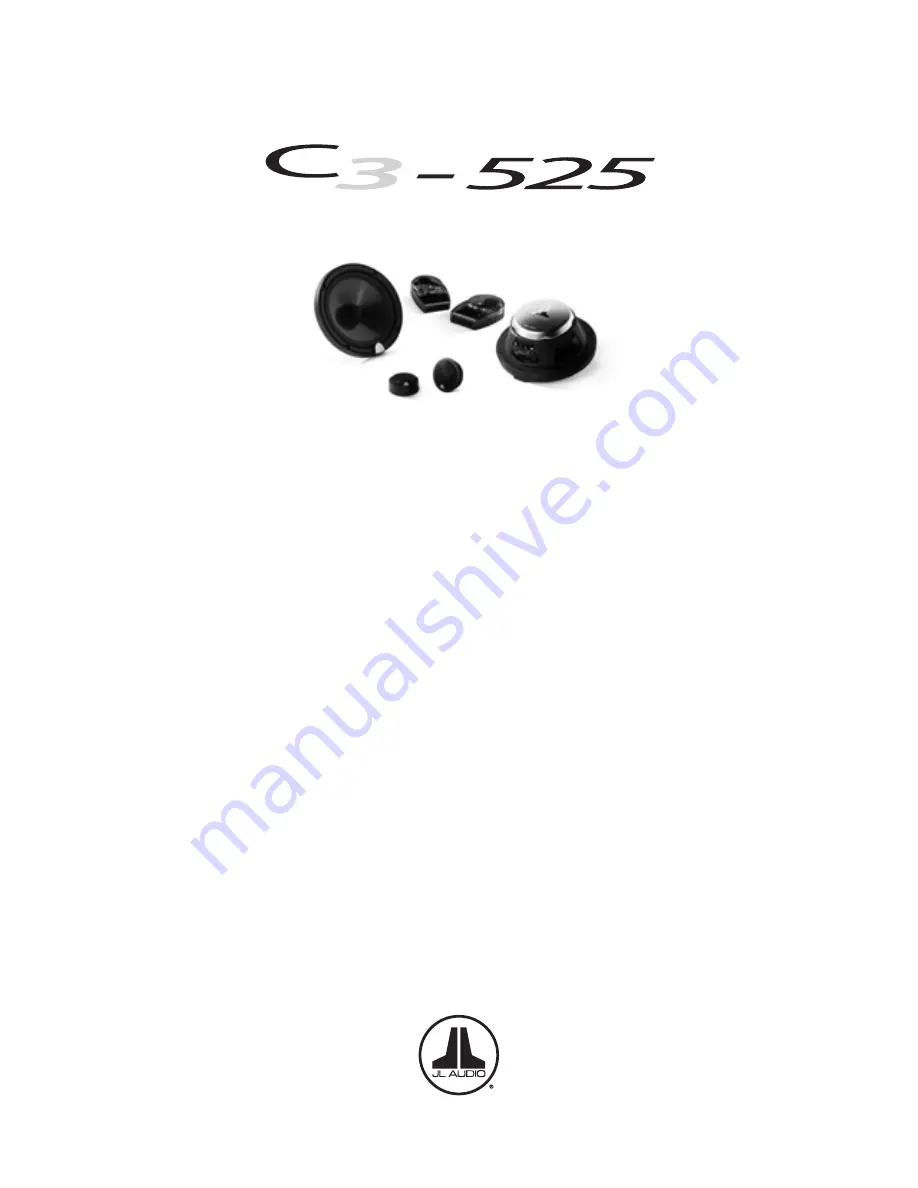 JL Audio C3-100ct Owner'S Manual Download Page 1